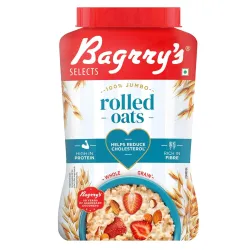 Bagrry’s 100% Jumbo Rolled Oats 1kg Jar 