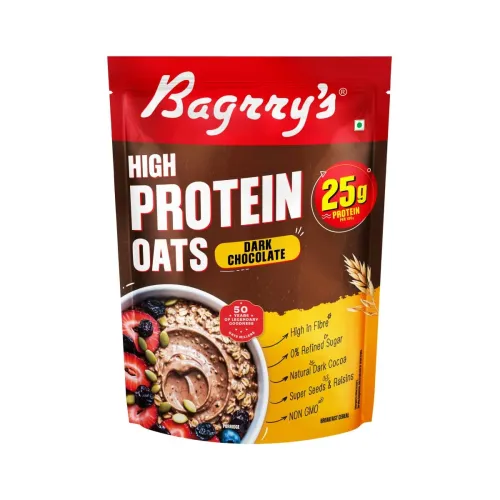 Image of Bagrry’s 25g Protein Oats – 750 g (Dark Chocolate & Seeds)