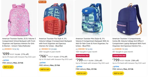 Image of Bags for girls upto 78% discount 