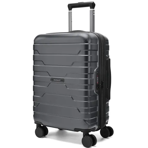 Image of BAGSMART Carry-On Luggage with Spinner Wheels (Silver Gray, 20 Inch)