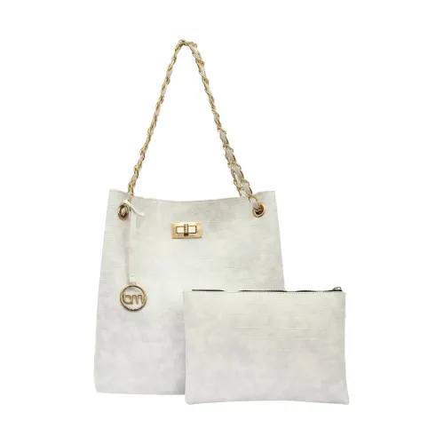 Image of Bagsy Malone Bucket Shaped Tote Handbag Set Of 2