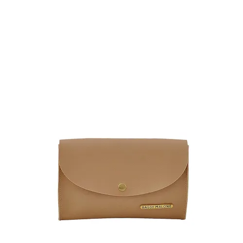 Image of Bagsy Malone Stylish Clutch in Beige