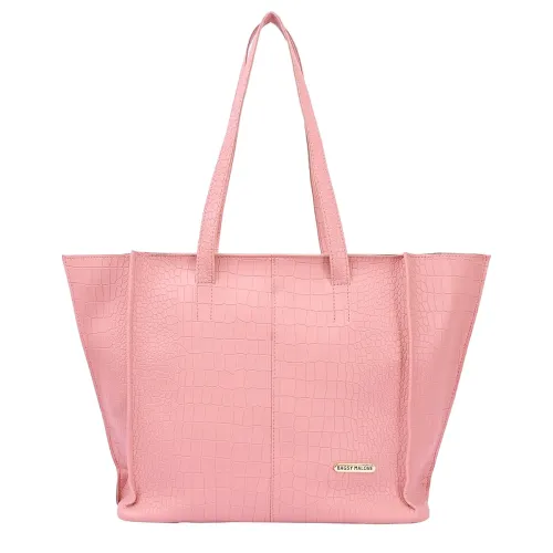 Image of Bagsy Malone Superstar Vegan Leather Tote Bag (Pink)