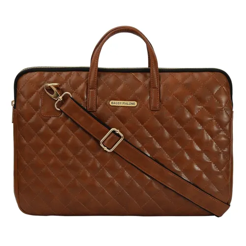 Image of Bagsy Malone Unisex | Men | Synthetic Leather Briefcase Best Laptop Messenger Bag Satchel for Men