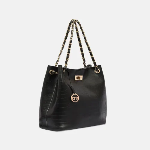 Image of Bagsy Malone Textured Structured Shoulder Bag
