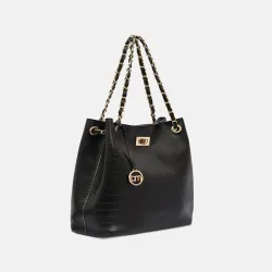 Bagsy Malone Textured Structured Shoulder Bag