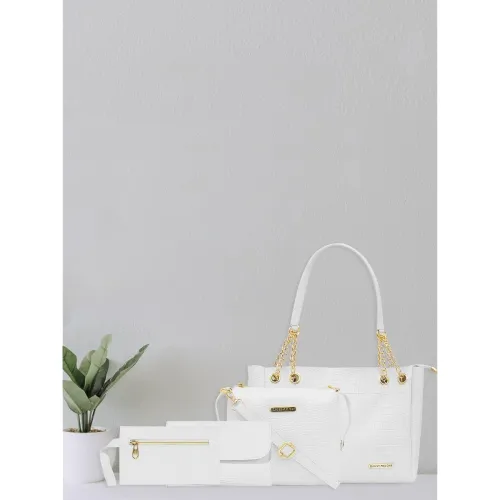 Image of Bagsy Malone Vegan Leather Stylish Tote Bag Pack of 4 