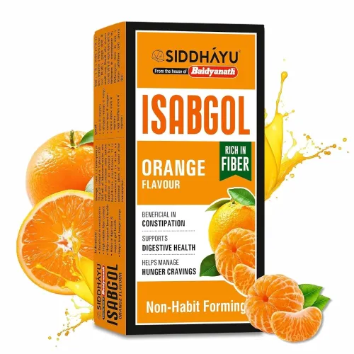 Image of Baidyanath Asli Ayurved Isabgol Orange flavour- Psyllium Husk Powder 200gm