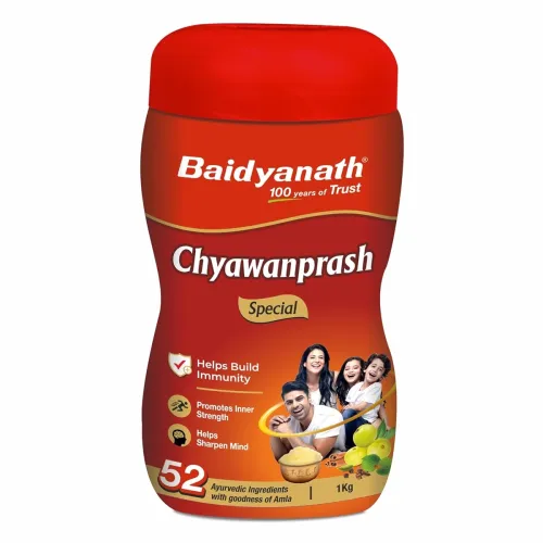 Image of Baidyanath Ayurved Chyawanprash Special-1 KG | Enriched with 52 Essential Herbs & Minerals | Excellent Immunity Enhancer