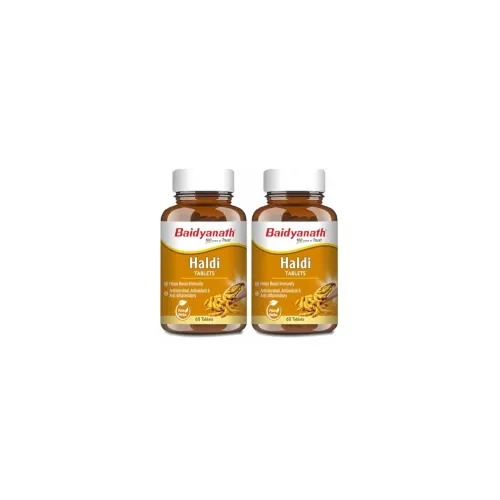 Image of Baidyanath Ayurved Turmeric Tablets 60 tabs 