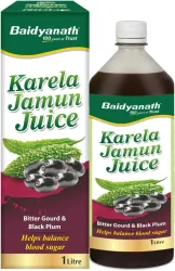 Baidyanath Karela Jamun Juice 1L | Natural Remedy For Blood Sugar Management |Helps in Reducing the Bad Cholesterol Leve