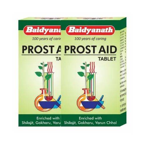 Image of Baidyanath Prostaid Tablets for Urinary Tract Health (50 Tablets, Pack of 2)