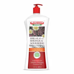 Baidyanath Asli Ayurved Shikakai and Bhringraj Nourishing Shampoo - 650 ml | Hair Strong Shampoo | Coconut Oil | Sulfate