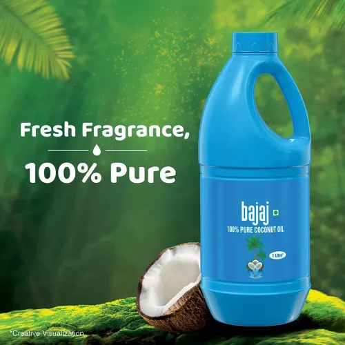 Image of BAJAJ 100% Pure Coconut Oil 1 litre 