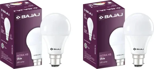 Image of Bajaj 12W Basic Round B22 LED Bulb (PO2)