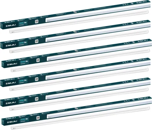 Image of BAJAJ IVORA Batten CDL 20 W 112 cm Tube Light (White, Pack of 6)
