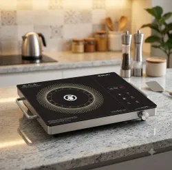 BAJAJ 2200 W Infrared Cooktop Jog Dial, Touch Panel, Push Button