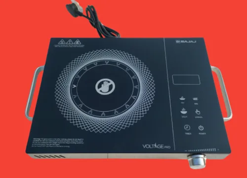 Image of BAJAJ 2200 W Radiant Cooktop Touch Panel, Jog Dial (Silver, Black, IRX 220F)