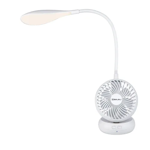 Image of Bajaj Airlight 85 MM Personal Rechargeable Fan With Task Lighting