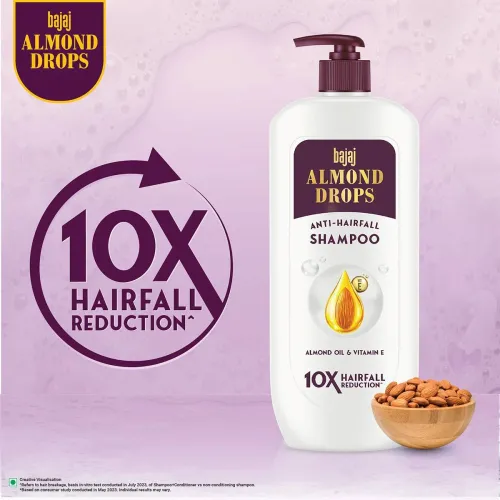 Image of BAJAJ Almond Drops Anti-Hairfall Shampoo – 650ml