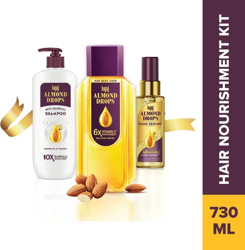 Image of BAJAJ Almond Drops Hair Nourishment Kit 