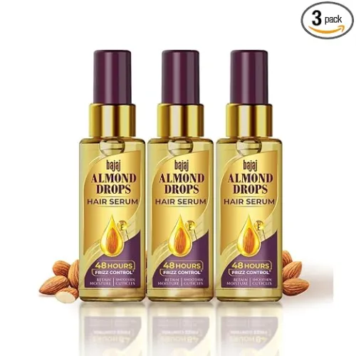Image of Bajaj Almond Drops Hair Serum 50 ml (Pack of 3) 