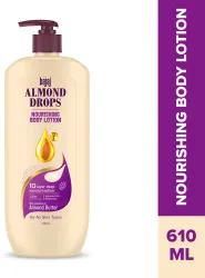 BAJAJ Almond Drops Nourishing Body Lotion with Almond Butter, 72 Hr Moisture Retention (610 ml)