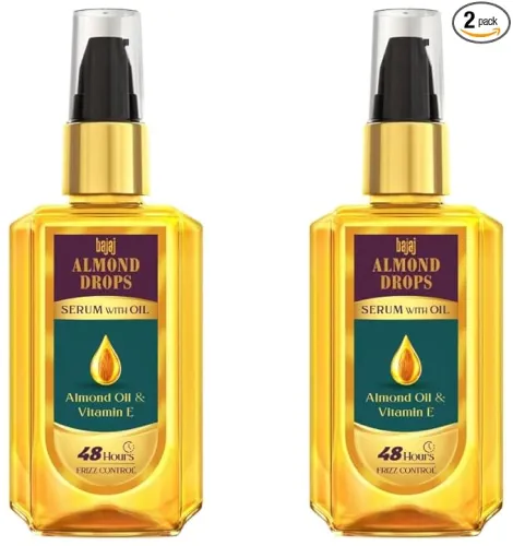 Image of Bajaj Almond Drops Hair Serum with Almond Oil 50ml (Pack of 2)