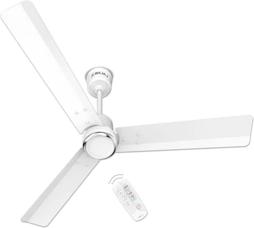 Image of BAJAJ Armour Series Classico Sleek Plus with 2 Year Warranty 1200 mm Ceiling Fan (5 Star | Base White | Pack of 1)