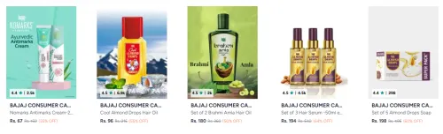 Image of Bajaj Beauty product upto 50% discount 