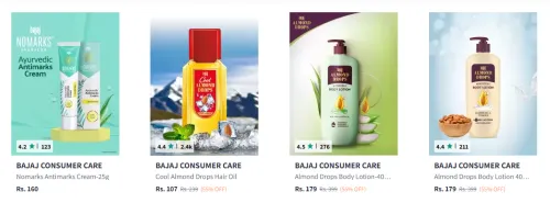 Image of Bajaj Beauty Products Starting At @₹107