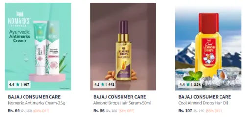 Image of Bajaj Beauty Products Upto 70%Discount | Starting @ ₹64
