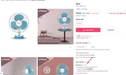 Bajaj Blue Table Fan