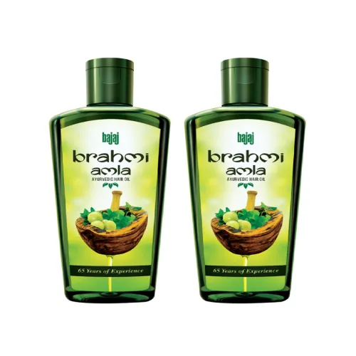 Image of BAJAJ Brahmi Amla Ayurvedic Hair Oil - 400 ml (Set of 2)