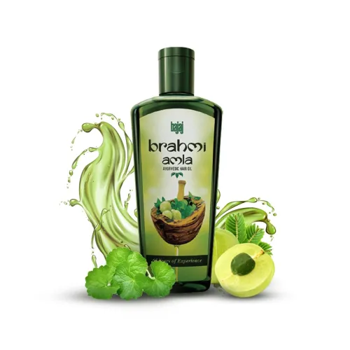 Image of Bajaj Brahmi Amla Hair Oil, Ayurvedic Hair Oil, Reduces Hair Fall, 400ml