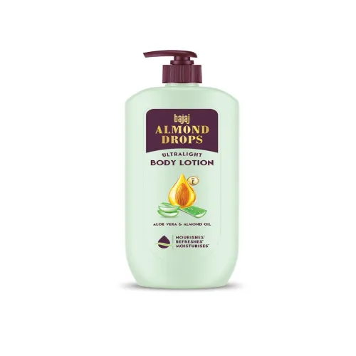 Image of BAJAJ CONSUMER CARE Almond Drops Ultralight Body Lotion with Aloe Vera - 600 ml