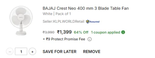 Image of Bajaj Crest Neo 400mm Fan