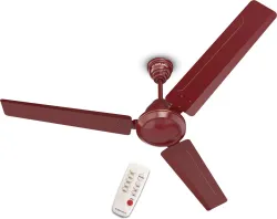 BAJAJ Crest Turbo BLDC 1200mm Red Walnut with 2 Months Warranty BLDC Motor with Remote 1200 mm Ceiling Fan (5 Star | Red