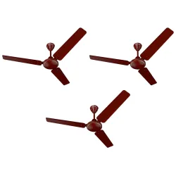 Bajaj Frore 1200mm Ceiling Fan (Pack of 3, Brown)