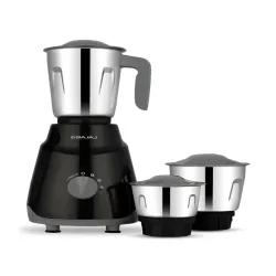  Bajaj GX1 Ninja Series Black Stainless Steel Duracut Blades 3 Jars Wet and Dry Grinder-500W