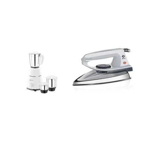 Image of Bajaj GX-1 Mixer Grinder & DX 2 Dry Iron Combo (Grey)