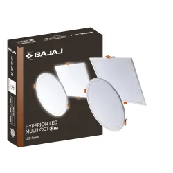 Bajaj Hyperion 10W Multi-CCT LED Panel (Round/Square, Pack of 1)