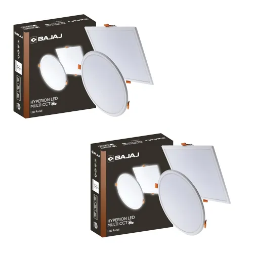 Image of Bajaj Hyperion LED Multi CCT Panel 5W Square LED Surface Light Po2