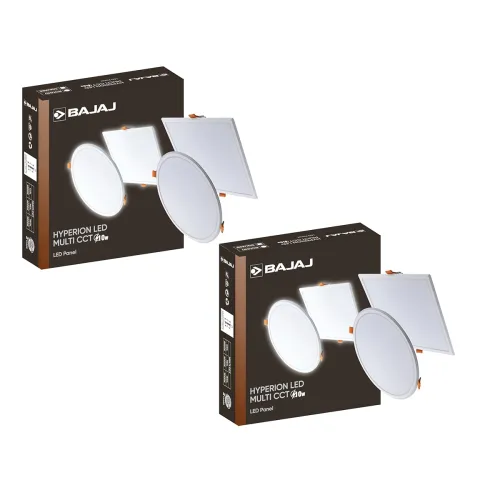 Image of Bajaj Hyperion LED Multi CCT Panel 10W Round pack of 2