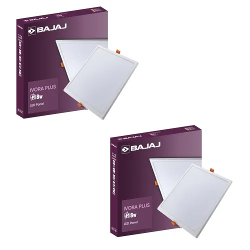 Image of Bajaj Ivora Plus 18W Square LED Panel (2-Pack)