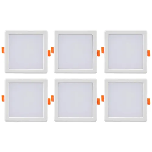 Image of Bajaj Ivora Plus 6W LED Square Ceiling Panel (Pack of 6)