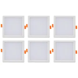 Bajaj Ivora Plus 6W LED Square Ceiling Panel (Pack of 6)