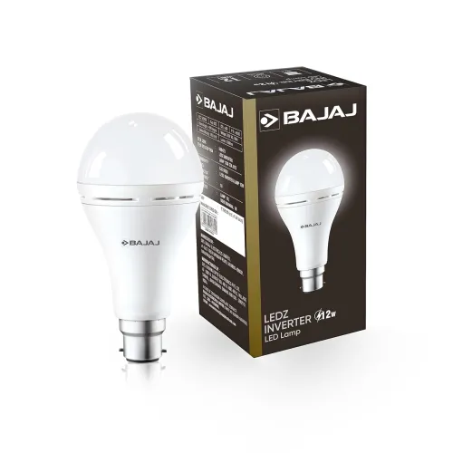Image of Bajaj LEDZ 12W Rechargeable Emergency Inverter LED Bulb 