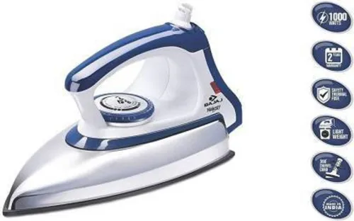 Image of BAJAJ Majesty DX 11 1000 W Dry Iron  (White, Blue)