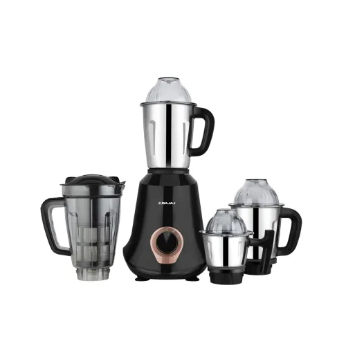 Image of Bajaj Military Series Glamore 1000 W Mixer Grinder With 4 Jars (3 Stainless Steel Jars + 1 Fruit Filter Jar) | 